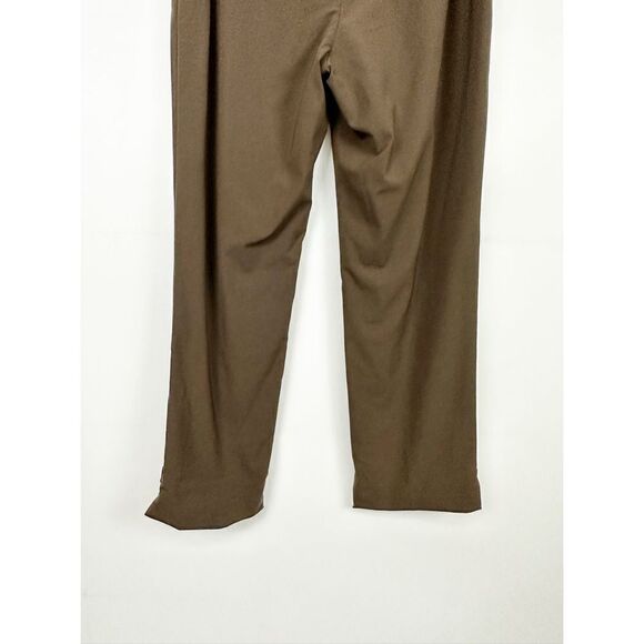 Lafayette 148 New York Irving Wool Blend Trouser Brown Size 10 - Picture 5 of 11